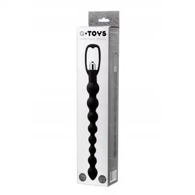A-Toy Vibro Anal Beads Black 34cm. Bardzo Długi Wibrujący Korek Analny.