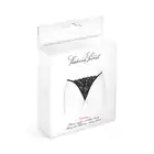 Concorde Venusina Black One Size. Czarna Francuska Bielizna Stringi.