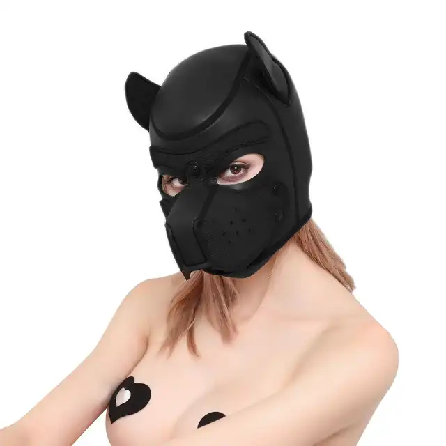 Neoprene- maska psa BDSM 