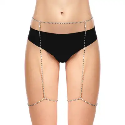 Bijoux Pour Toi Porte-Jarretelles. Srebrna Biżuteria z Diamentami na Talie i Uda.