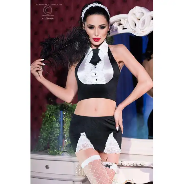  Chilirose - Maid Costume S/M. Kuszący strój pokojówki