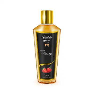 Plaisir Secret Oil Dry Strawberry. Olejek do Masażu Zapach Truskawkowy 250ml. 