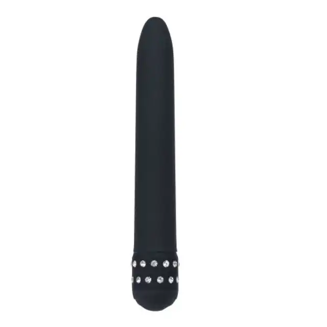 Toyz 4 Lovers Vibration Shiny Diamond. Elegancki Czarny Wibrator z Diamentami. 