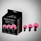 Power Escorts - Bunny Starter 3-Pack. Zestaw treningowy uroczych plugów. Ogonki króliczka