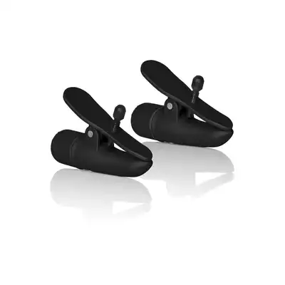 Calexotics - Nipplettes Black. Czarne wibrujące zaciski na sutki 