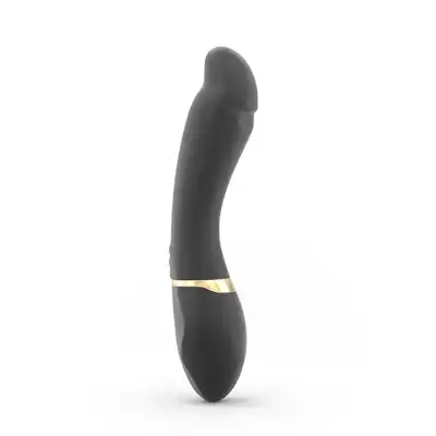 Dorcel - Tender Sport Vbrator USB. Wyjątkowy, giętki wibrator z miękką główką. Czarno-złoty