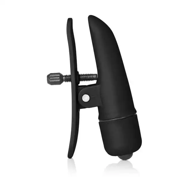 Calexotics - Colt Grips Black. Czarne wibrujące klamerki na sutki