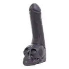 Wielkie realistyczne dildo z trupią czaszką 28.5 cm