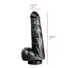 Dildorama - 515 Line 9" Flesh. Wielkie realistyczne dildo 18 cm