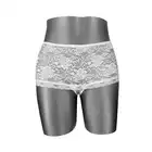 Concorde Cznthia White One Size. Białe Koronkowe Pansy z Dziurką.