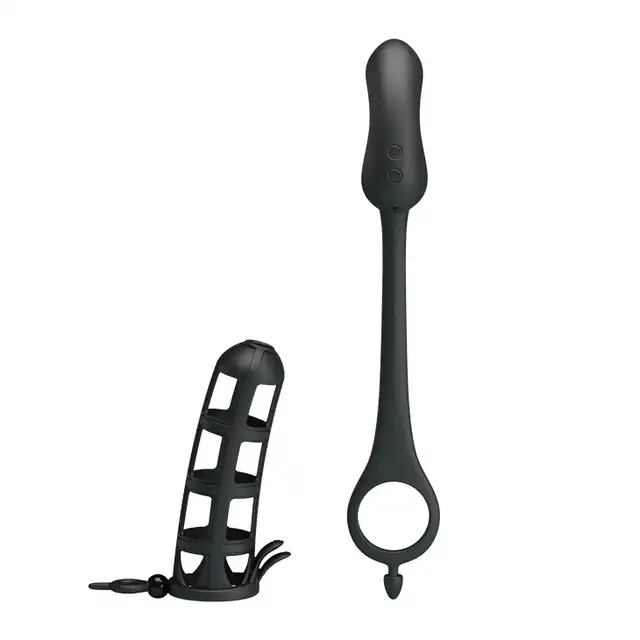 Pretty Love - Hercules Penis Sheath. Nakładka na penisa z wibrującą zatyczką analną