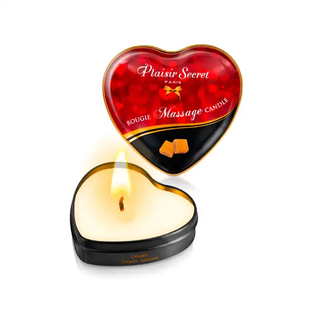 Plaisir Secret Caramel Massage 35ml. Zmysłowa Świeca do Masażu - Karmel.