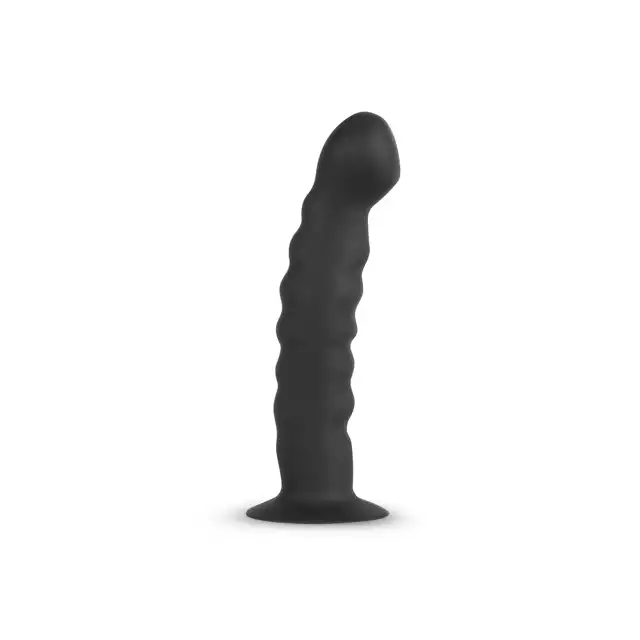 EasyToys - Silicone Thruster Strap-On - Bended. Super komfortowy. 14.5 cm