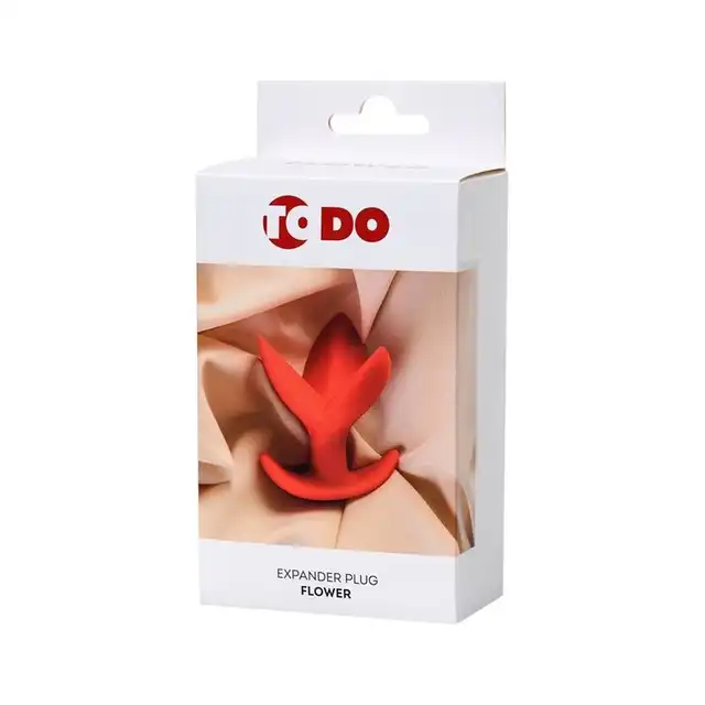 To Do- Expander Flower Plug zatyczka w kształcie czerwonego kwiatka 