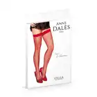 Anne Dales Stella Red. Czerwone Rajstopy Samonośne. 