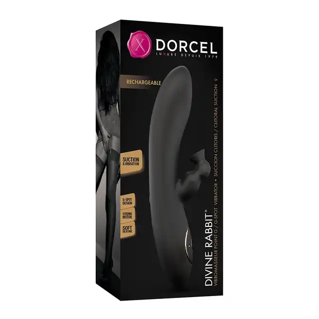 Dorcel - Divine Rabbit Sucker USB. Elegancki wibrator z funkcją ssania