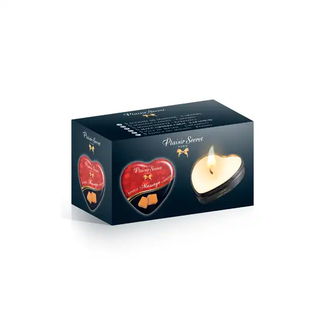 Plaisir Secret Caramel Massage 35ml. Zmysłowa Świeca do Masażu - Karmel.