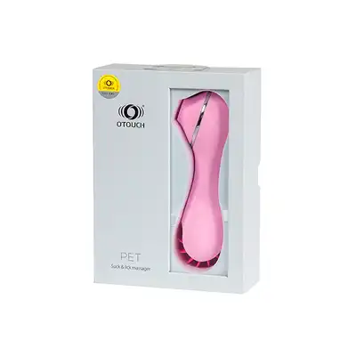 Otouch  Pet Suck &amp; Lick Massager- podwójna stymulacja, prześliczny masażer ssąco-liżący. Jedyny w swoim rodzaju! 100% kobiecy. +efekt cieplny 42° C