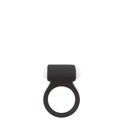 Lit-Up - Silicone Stimu Ring. Czarny ring na penisa z wibracjami