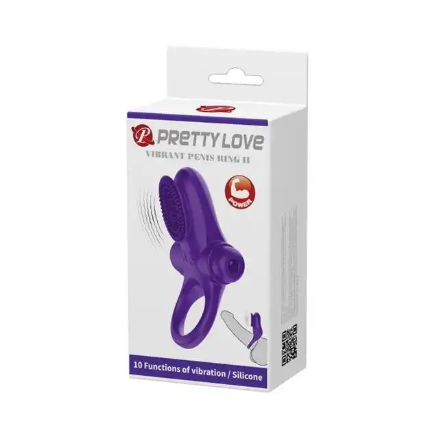 Pretty Love - Vibrant Penis Ring II. Silikonowy ring z wypustkami do stymulacji łechtaczki
