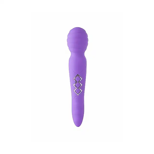 Maia Novelties - Zoe Purple. Unikatowy wibrator podwójny. Magiczna różdżka do masażu i stymulator punktu G. Pokochasz tę wszechstronność