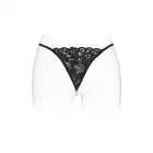 Concorde Venusina Black One Size. Czarna Francuska Bielizna Stringi.