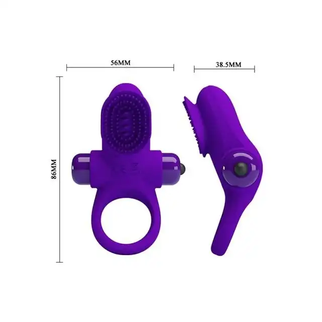 Pretty Love - Vibrant Penis Ring II. Silikonowy ring z wypustkami do stymulacji łechtaczki