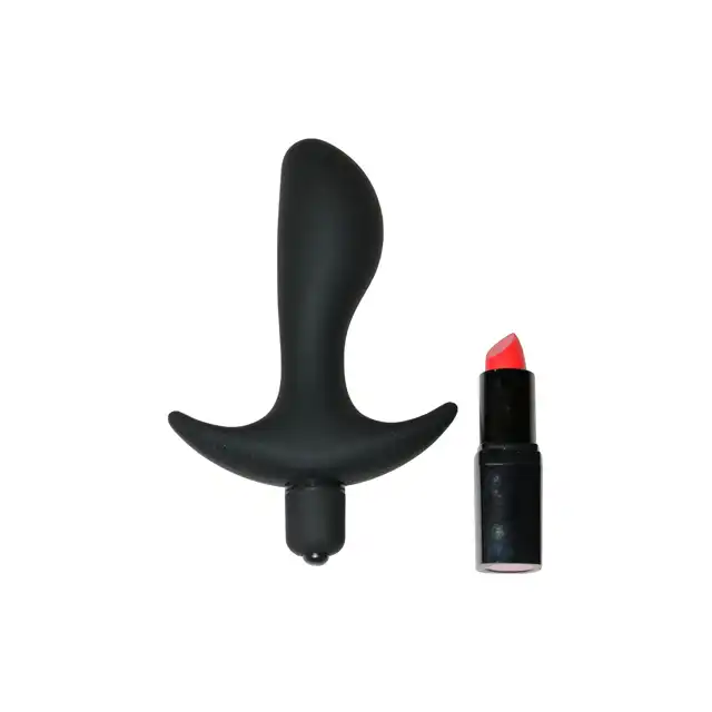Anal Fantasy - Vibrating Perfect Plug. Czarna silikonowa wtyczka analna. Wibracje.