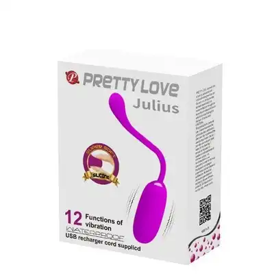 Pretty Love Julius Vibrating Egg Pink. Duże wibrujące jajko Julius 12 Programów Wibracji