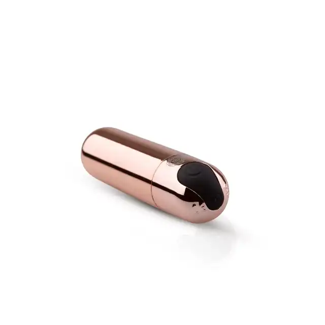 Rosy Gold - New Bullet Vibrator. Różowozłoty bullet wibrujący ładowany na USB