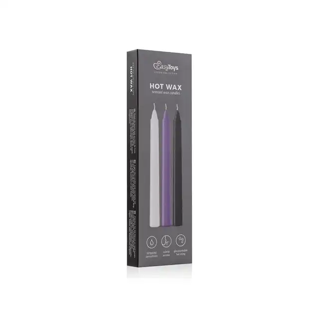 EasyToys - Sensual Hot Wax Candles - 3 pcs. Ciepłe świeczki do stymulacji BDSM