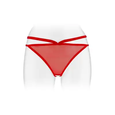 Concorde Danuta Red One Size. Francuska Czerwona Bielizna Stringi model Danuta.