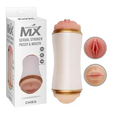 Dream of Cup - Sexual Stroker Pussy &amp; Mouth. Wagina i usta z cyberskóry. Prążkowany wewnętrzny tunel. Bestseller!