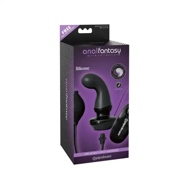 Anal Fantasy - Inflatable P-Spot Massager. Pompowany wibrujący masażer prostaty. 