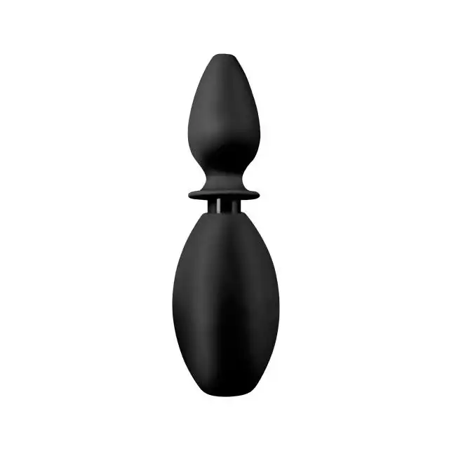 Freshen Pump 4 P Silicone Douche Black. Wtyczka do Lewatywy z Gruszką. 