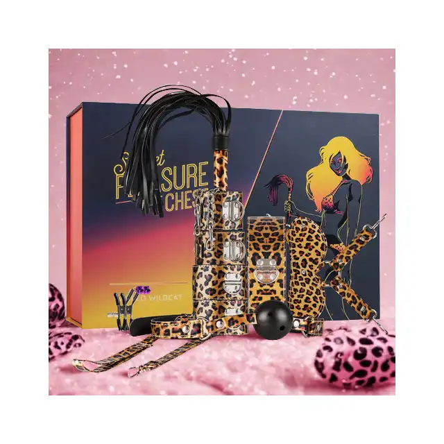 Secret Pleasure Chest - Wicked Wildcat. Fantastycznie wizualny pakiet zabawek soft BDSM! Mega Sale!