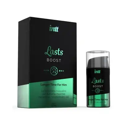 Intt - Lasts Boost 15 ml. Spray wspomagający opóźnienie wytrysku. Naturalne składniki czynne 