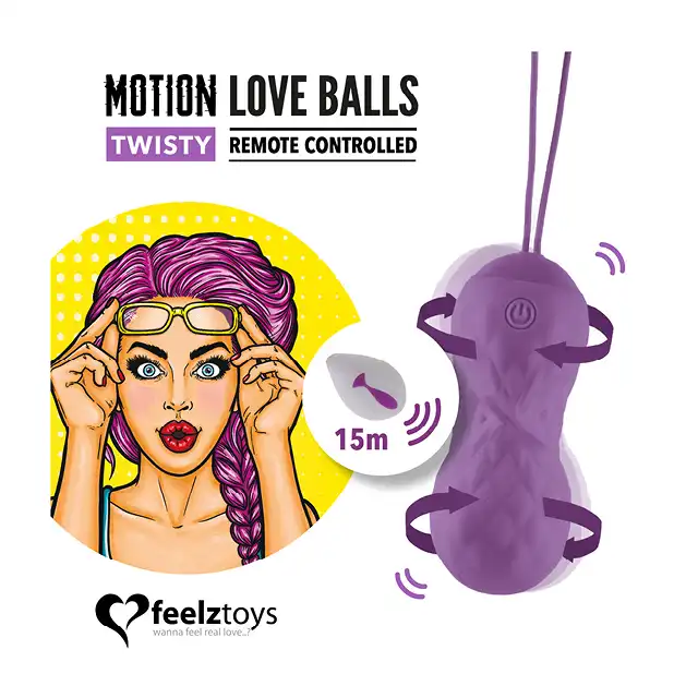 Feelztoys- jajeczko zdalnie sterowane Twisty. Poruszają się i obracają. Innowacja! 10 programów.
