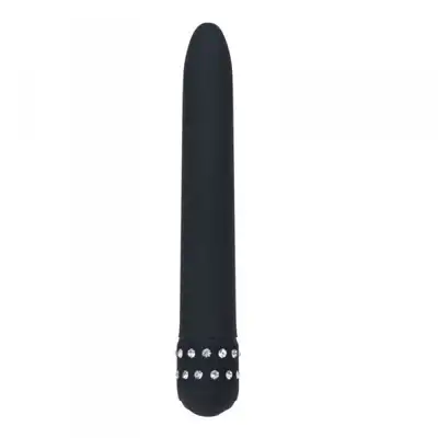 Toyz 4 Lovers Vibration Shiny Diamond. Elegancki Czarny Wibrator z Diamentami. 