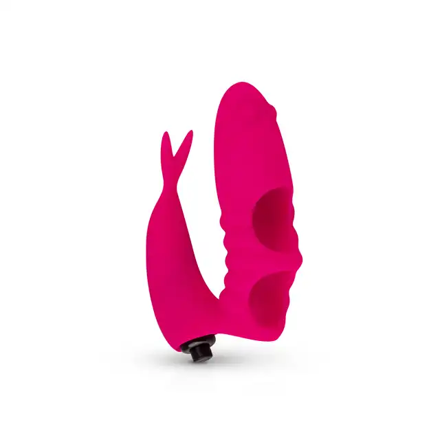 EasyToys - Finger Vibrator - Pink. Wibratorek zakładany na palec. Piękny, silikonowy, nieduży. Jednocześnie stym. punkt G i łechtaczkę.