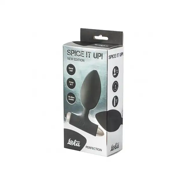 Lola - Spice It Up New Edition. Silikonowy plug wibrujący. Aż 10 trybów wibracji!