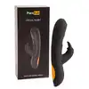 Pornhub - Virtual Rabbit USB. Czarny wibrator z króliczkiem o super wibracjach