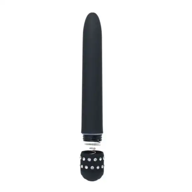 Toyz 4 Lovers Vibration Shiny Diamond. Elegancki Czarny Wibrator z Diamentami. 