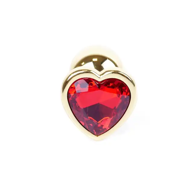 Bseries - Plug-Jawellery Gold with Red Diamond. Biżuteria Analna Złoty Plug z Czerwonym Diamentem.