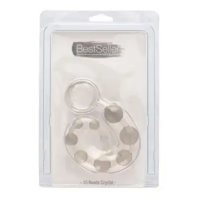 Toyz 4 Lovers - 10 Beads Crystal. Best!. Koraliki Analne Transparentne 32 cm.