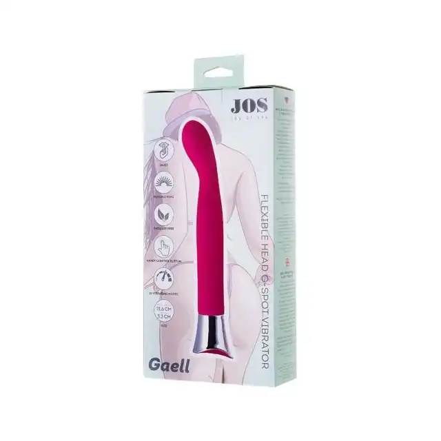 Jos-Gaell G-Spot Flexible Head 21.6cm. Designerski Wibrator Gaell do Stymulacji Punktu G z Ruchomą Główką.