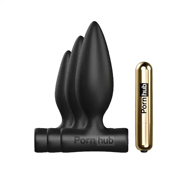 Pornhub - Trilogy Anal Training Kit With Bullet. Wibrujący analny zestaw treningowy