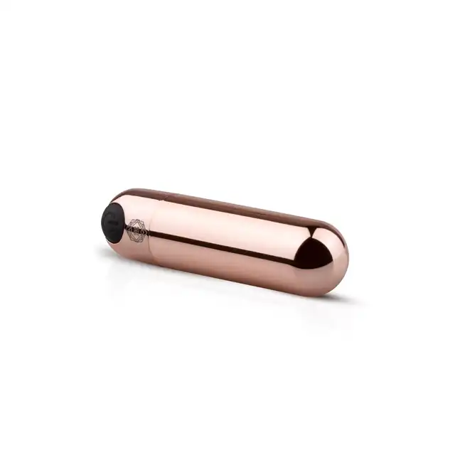 Rosy Gold - New Bullet Vibrator. Różowozłoty bullet wibrujący ładowany na USB