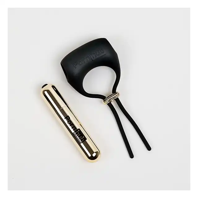 Pornhub - Tighten Up Ring Bullet. Regulowany ring na penisa. 10 trybów wibracji