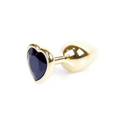 Bseries - Plug-Jawellery Gold with Black Diamond. Biżuteria Analna Złoty Plug z Czarnym Diamentem.